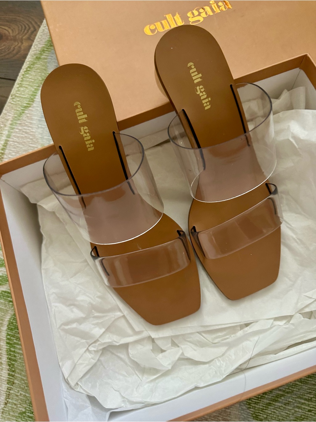 Cult Gaia Jila Clear Sandals